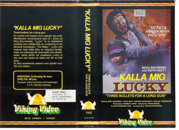 Kalla Mig Lucky (vhs omslag)